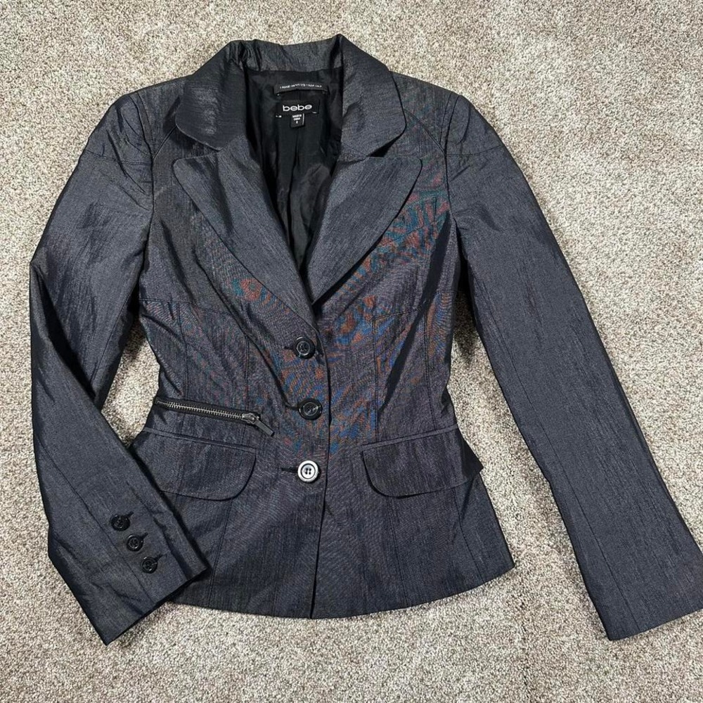 Bebe Grey Blazer Size 0